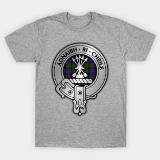 Clan Cameron Crest & Erracht Tartan T-Shirt